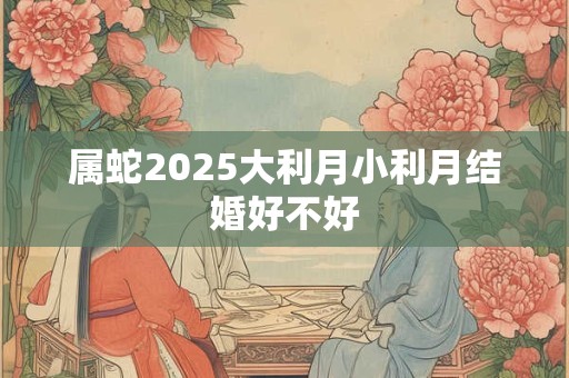 属蛇2025大利月小利月结婚好不好