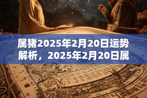 属猪2025年2月20日运势解析，2025年2月20日属猪人运势