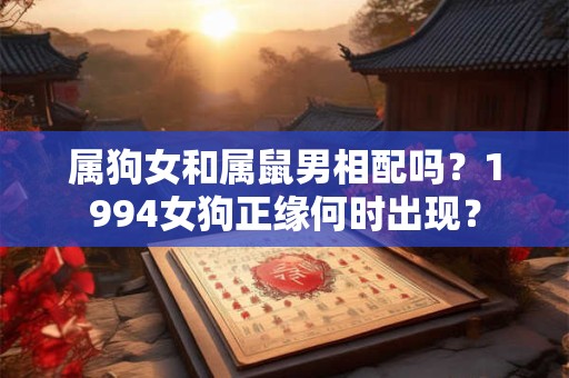 属狗女和属鼠男相配吗？1994女狗正缘何时出现？