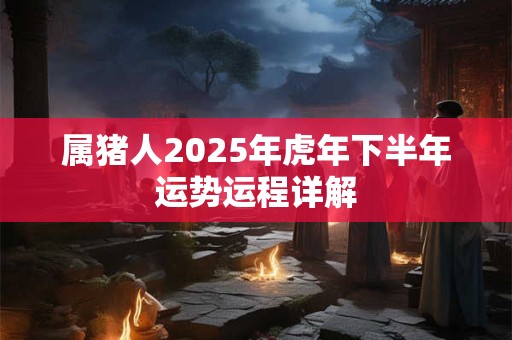 属猪人2025年虎年下半年运势运程详解