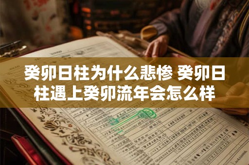 癸卯日柱为什么悲惨 癸卯日柱遇上癸卯流年会怎么样 癸卯日柱为什么悲惨 癸卯日柱遇上癸卯流年会怎么样