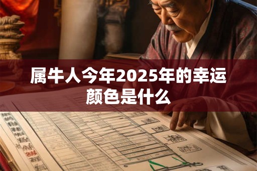 属牛人今年2025年的幸运颜色是什么