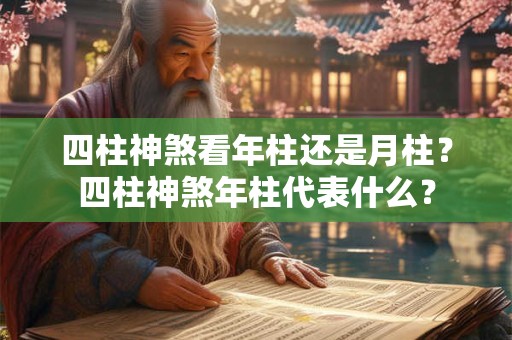 四柱神煞看年柱还是月柱？四柱神煞年柱代表什么？