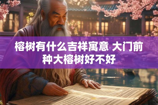 榕树有什么吉祥寓意 大门前种大榕树好不好