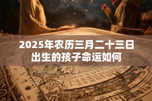 2025年农历三月二十三日出生的孩子命运如何