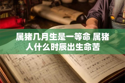 详细阅读:属猪几月生是一等命 属猪人什么时辰出生命苦 属猪几月生是一等命 属猪人什么时辰出生命苦