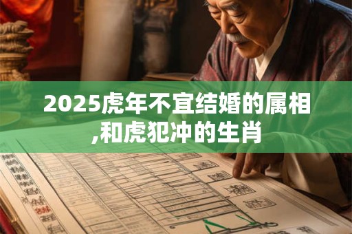 2025虎年不宜结婚的属相,和虎犯冲的生肖