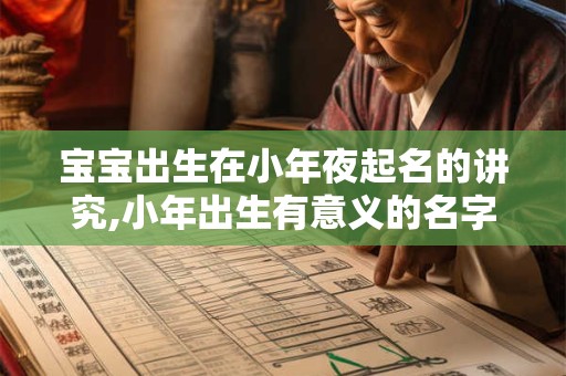 宝宝出生在小年夜起名的讲究,小年出生有意义的名字