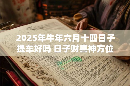 2025年牛年六月十四日子提车好吗 日子财喜神方位