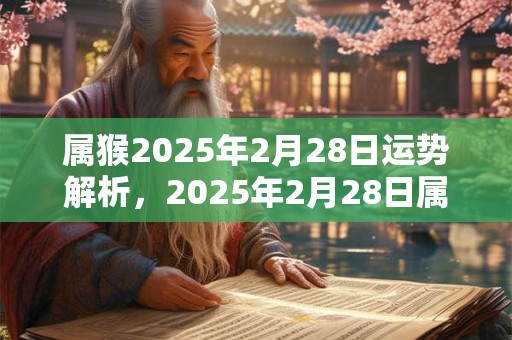属猴2025年2月28日运势解析，2025年2月28日属猴人运势