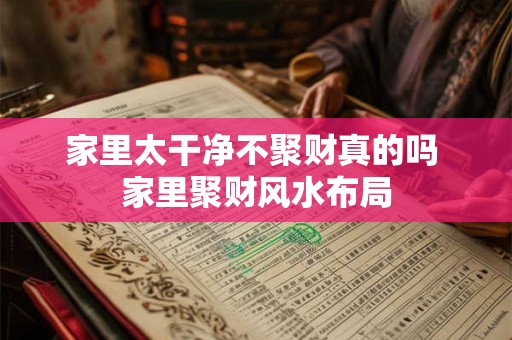 家里太干净不聚财真的吗 家里聚财风水布局