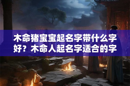 木命猪宝宝起名字带什么字好？木命人起名字适合的字