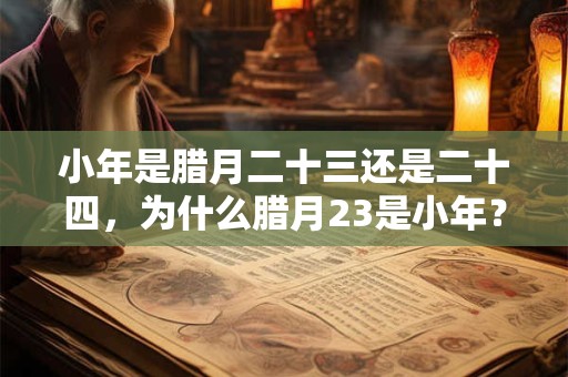 小年是腊月二十三还是二十四，为什么腊月23是小年？