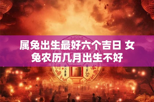 属兔出生最好六个吉日 女兔农历几月出生不好