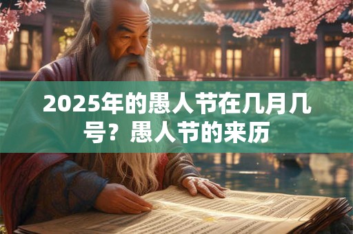 2025年的愚人节在几月几号？愚人节的来历
