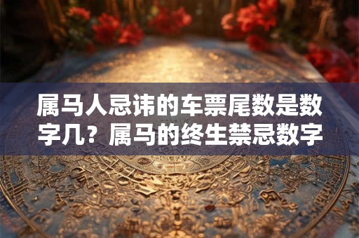 属马人忌讳的车票尾数是数字几？属马的终生禁忌数字