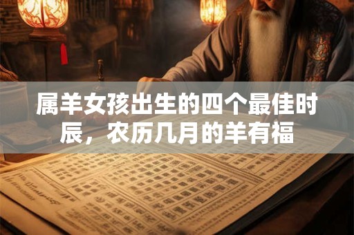 属羊女孩出生的四个最佳时辰，农历几月的羊有福