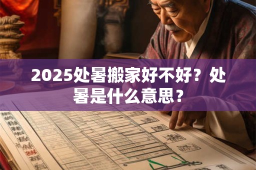 2025处暑搬家好不好？处暑是什么意思？