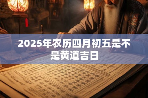 2025年农历四月初五是不是黄道吉日