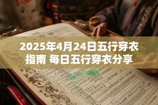 2025年4月24日五行穿衣指南 每日五行穿衣分享
