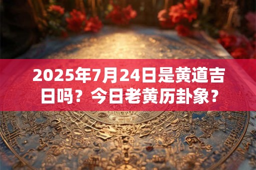 2025年7月24日是黄道吉日吗？今日老黄历卦象？
