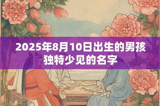 2025年8月10日出生的男孩独特少见的名字