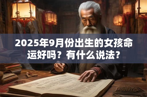 2025年9月份出生的女孩命运好吗？有什么说法？