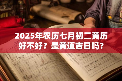 2025年农历七月初二黄历好不好？是黄道吉日吗？