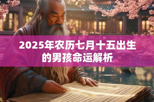 2025年农历七月十五出生的男孩命运解析