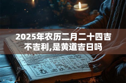 2025年农历二月二十四吉不吉利,是黄道吉日吗