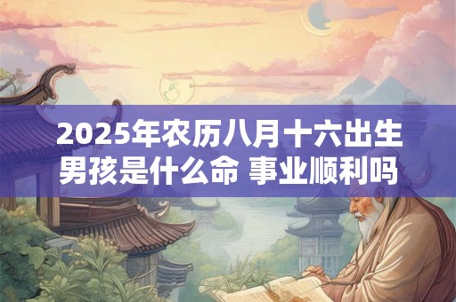 2025年农历八月十六出生男孩是什么命 事业顺利吗