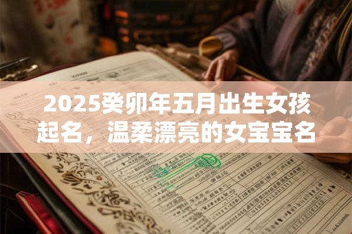 2025癸卯年五月出生女孩起名，温柔漂亮的女宝宝名字
