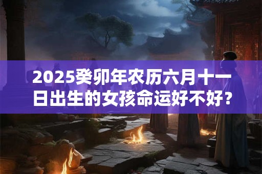 2025癸卯年农历六月十一日出生的女孩命运好不好？命理详解