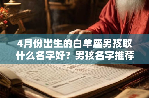 4月份出生的白羊座男孩取什么名字好？男孩名字推荐