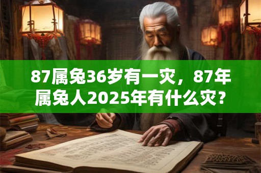 87属兔36岁有一灾，87年属兔人2025年有什么灾？