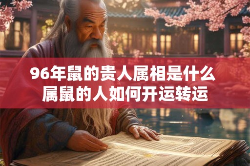 96年鼠的贵人属相是什么 属鼠的人如何开运转运