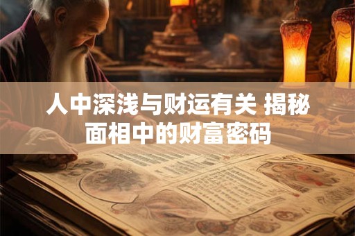 人中深浅与财运有关 揭秘面相中的财富密码