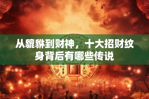 从貔貅到财神，十大招财纹身背后有哪些传说