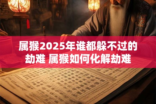 属猴2025年谁都躲不过的劫难 属猴如何化解劫难