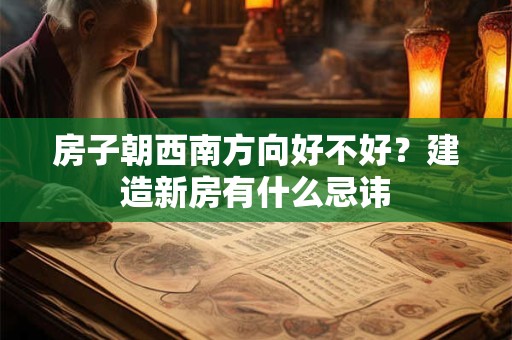 房子朝西南方向好不好？建造新房有什么忌讳