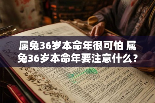 属兔36岁本命年很可怕 属兔36岁本命年要注意什么？