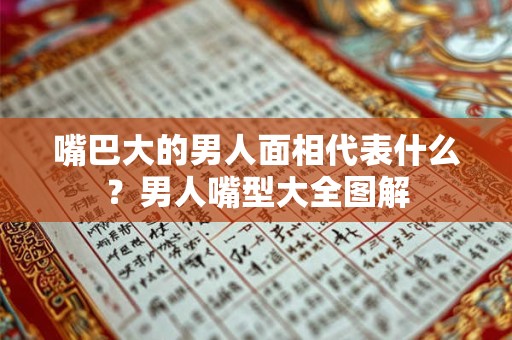 嘴巴大的男人面相代表什么？男人嘴型大全图解