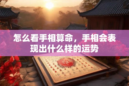 怎么看手相算命，手相会表现出什么样的运势