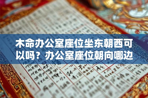 木命办公室座位坐东朝西可以吗？办公室座位朝向哪边好？