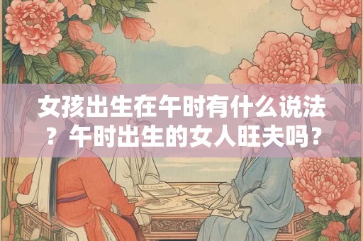 女孩出生在午时有什么说法？午时出生的女人旺夫吗？