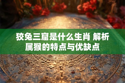 狡兔三窟是什么生肖 解析属猴的特点与优缺点