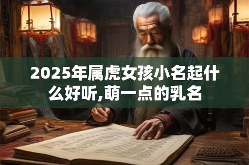 2025年属虎女孩小名起什么好听,萌一点的乳名