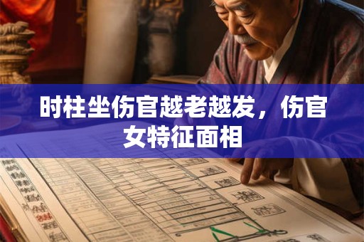 时柱坐伤官越老越发，伤官女特征面相
