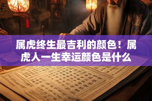 属虎终生最吉利的颜色！属虎人一生幸运颜色是什么