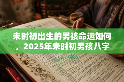 未时初出生的男孩命运如何，2025年未时初男孩八字排盘